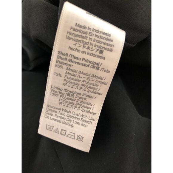 Madewell Katrina Vest Crop Top Softdrape V-Neck Button Front True Black NWT 0 - Picture 10 of 11